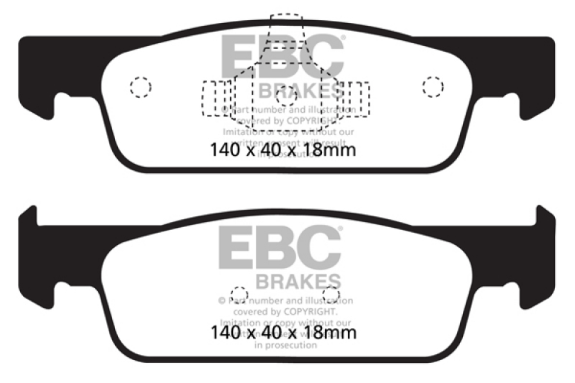 Picture of EBC 2016-2017 Smart Fortwo 0-9L Turbo Greenstuff Front Brake Pads
