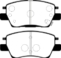 Picture of EBC 2016+ Chevrolet Cruze 1-4L Turbo 10-9in Front Rotor Greenstuff Front Brake Pads