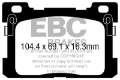 Picture of EBC 2017+ Genesis G90 5-0L Greenstuff Rear Brake Pads