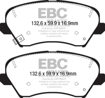 Picture of EBC 2017 Hyundai Elantra Gt 2-0L Redstuff Front Brake Pads