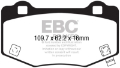 Picture of EBC 2015+ Ford Mustang 6th Gen 5-2L GT350 Shelby Redstuff Rear Brake Pads