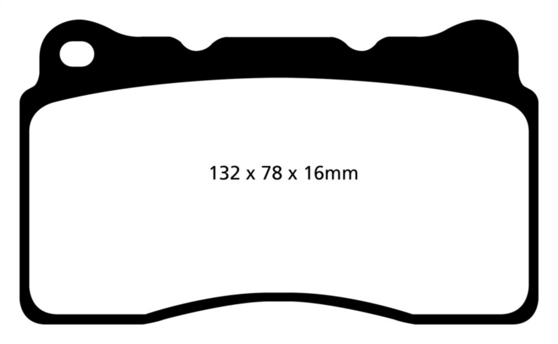 Picture of EBC 2016+ Cadillac CT6 2-0L Turbo Yellowstuff Front Brake Pads