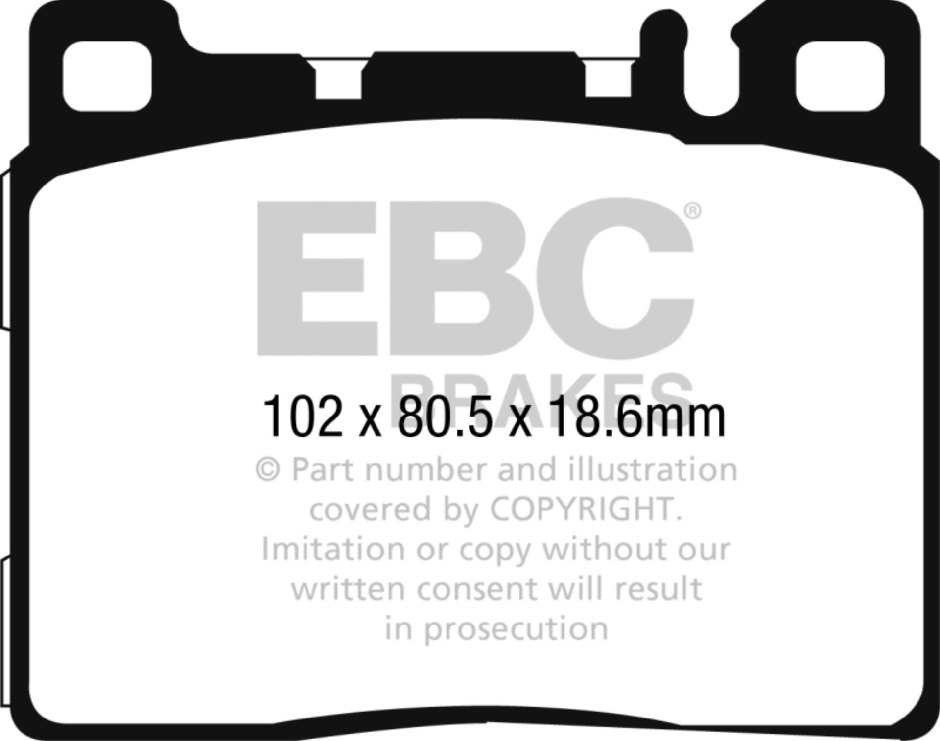 Picture of EBC 2004-2013 Maybach 57 5-5L Twin Turbo Yellowstuff Front Brake Pads