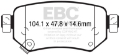 Picture of EBC 2016+ Mazda 6 2-5L Yellowstuff Rear Brake Pads