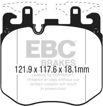 Picture of EBC 2017+ BMW Alpina B7 xDrive 4-4L Twin Turbo Yellowstuff Front Brake Pads