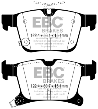 Picture of EBC 2016+ Chrysler Pacifica RU 3-6L Yellowstuff Rear Brake Pads