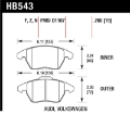 Picture of Hawk Audi A3 Quattro - VW EOS - Golf - Jetta - Passat - Rabbit Performance Ceramic Front Brake Pads