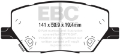 Picture of EBC 2015+ Fiat 500X 1-4L Turbo Greenstuff Front Brake Pads