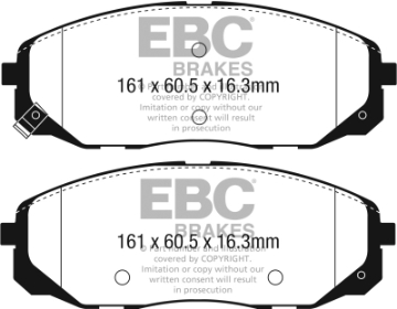 Picture of EBC 2015+ Kia Sedona 3-3L Greenstuff Front Brake Pads