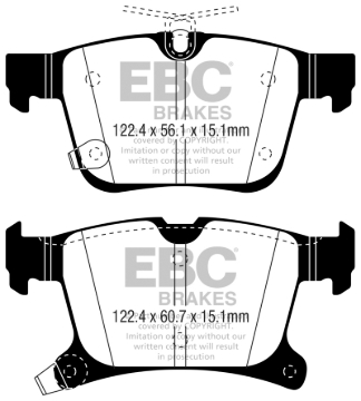 Picture of EBC 2016+ Chrysler Pacifica RU 3-6L Greenstuff Rear Brake Pads