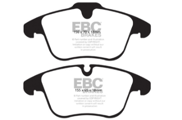 Picture of EBC 2016-2018 Volvo S60 2-0L Turbo Ultimax2 Front Brake Pads