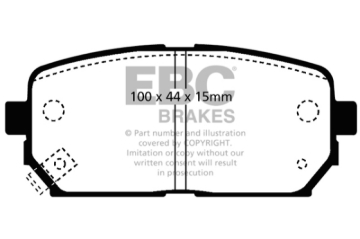 Picture of EBC 2007-2010 Kia Rondo 2-4L Ultimax2 Rear Brake Pads