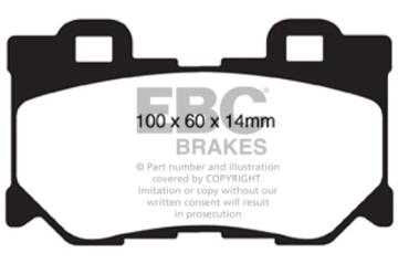 Picture of EBC 2013+ Infiniti Q50 Hybrid 3-5L Hybrid Sport Ultimax2 Rear Brake Pads