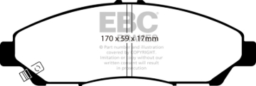 Picture of EBC 2016+ Honda Pilot 3-5L Ultimax2 Front Brake Pads