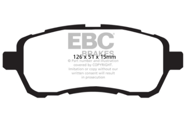 Picture of EBC 2010-2016 Mazda 2 1-5L Ultimax2 Front Brake Pads
