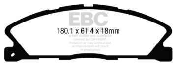 Picture of EBC 2013+ Lincoln MKT 3-5L Twin Turbo Ultimax2 Front Brake Pads