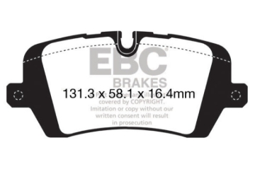 Picture of EBC 2017+ Land Rover Discovery 5 3-0L Supercharged Ultimax2 Rear Brake Pads