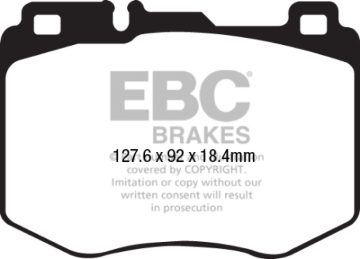 Picture of EBC 2016+ Mercedes-Benz GLC300 2-0L Turbo Ultimax2 Front Brake Pads