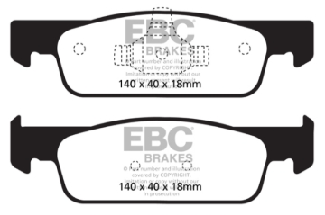 Picture of EBC 2016-2017 Smart Fortwo 0-9L Turbo Ultimax2 Front Brake Pads