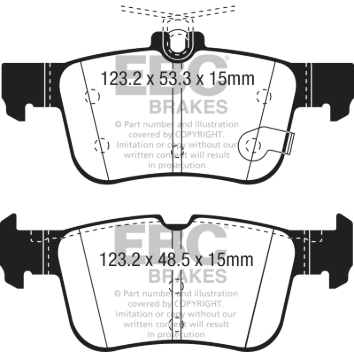 Picture of EBC 2013+ Lincoln MKZ 2-0L Hybrid Ultimax2 Rear Brake Pads