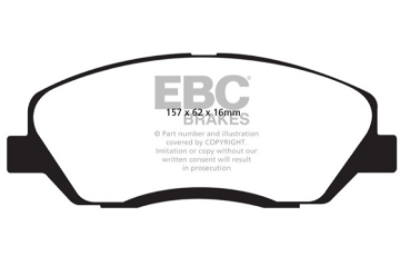 Picture of EBC 2017-2018 Hyundai Santa Fe DM 3-3L Ultimax2 Front Brake Pads