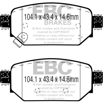 Picture of EBC 2017+ Mazda 3 2-0L Ultimax2 Rear Brake Pads