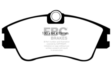 Picture of EBC 93-96 Volkswagen Eurovan 2-5L Solid Rotors Ultimax2 Front Brake Pads