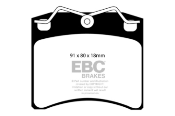 Picture of EBC 96-98 Volkswagen Eurovan 2-5L w-Vented Rotors Ultimax2 Front Brake Pads