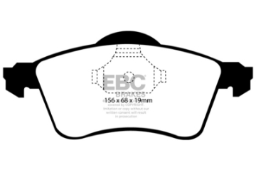 Picture of EBC 97-98 Volkswagen Eurovan 2-5L Ultimax2 Front Brake Pads