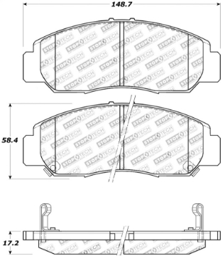 Picture of StopTech Performance 03-07 Honda Accord V6 A-T Front Brake Pads