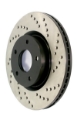Picture of StopTech 14-17 Infiniti Q50 Sport Drilled Front Right Rotor