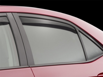 Picture of WeatherTech 2014+ Toyota Corolla Rear Side Window Deflectors - Dark Smoke