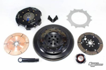 Picture of Clutch Masters 17-18 Honda Civic 1-5L Turbo EX-Si Race-Street Twin-Disc Clutch Kit w-Alum Flywheel