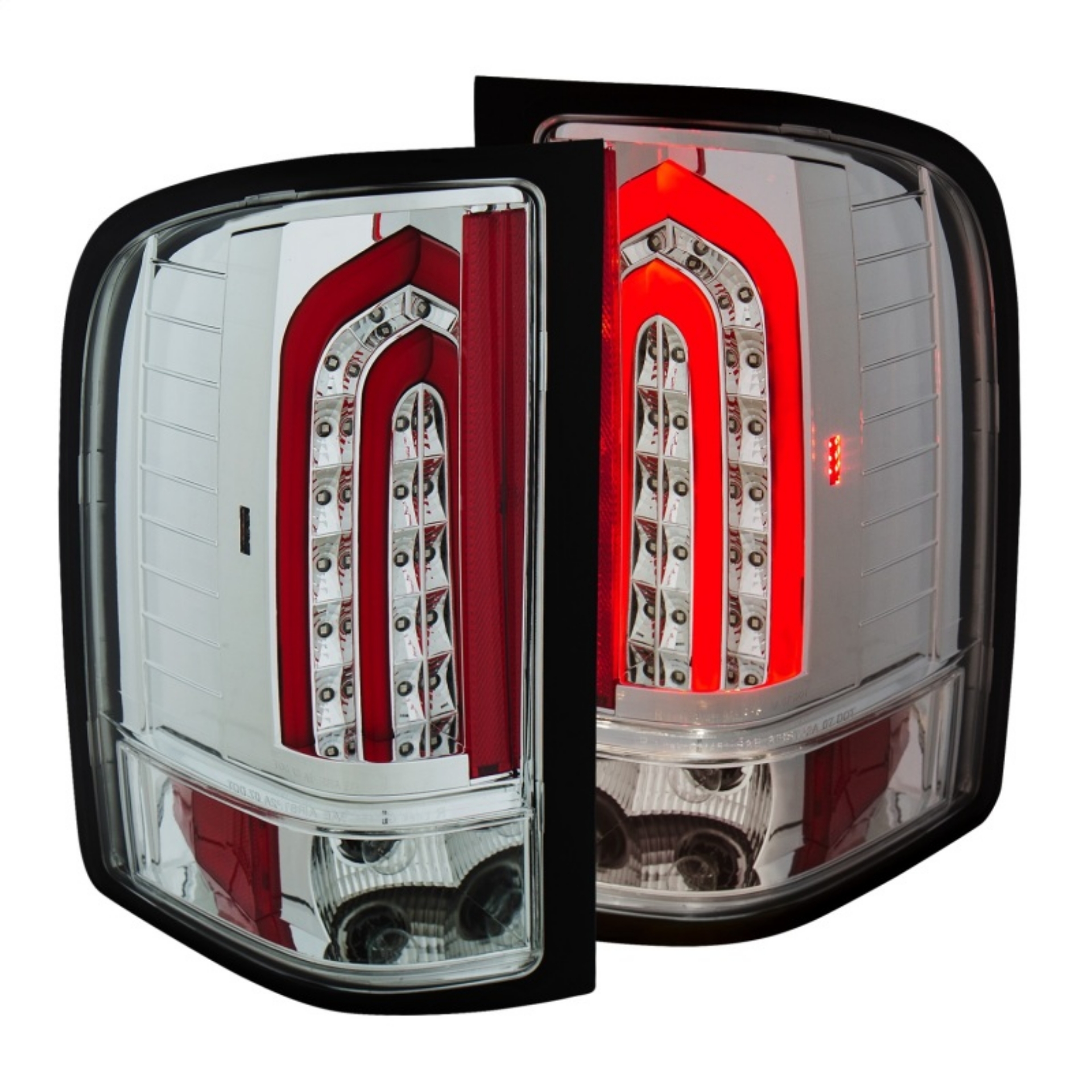 Picture of ANZO 2007-2013 Chevrolet Silverado 1500 LED Taillights Chrome