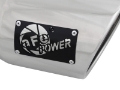 Picture of aFe MACH Force-XP 304 SS Right Side Single Wall Polished Exhaust Tip 4in Inlet x 6in Outlet x 12in L