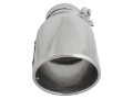 Picture of aFe MACH Force-XP 304 SS Right Side Single Wall Polished Exhaust Tip 4in Inlet x 6in Outlet x 12in L