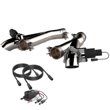 Picture of 2012-2022 Jeep Grand Cherokee SRT Trackhawk Dodge Durango SRT QTP Aggressor Cutout Pipes