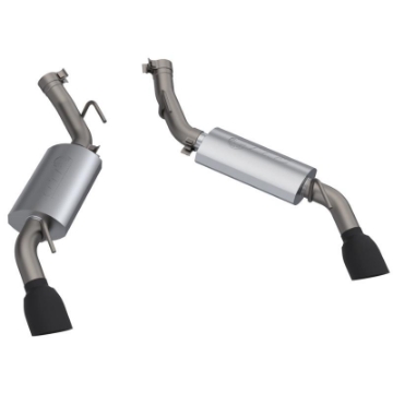 Picture of 2016-2024 Chevrolet Camaro SS 6-2L QTP AR3 Dual Tip Axle Back Black Tips