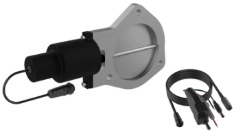 Picture of QTP 4in Bolt-On QTEC Electric Cutout Valve w-Flange - Single