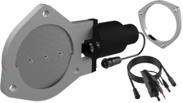 Picture of QTP 4in Bolt-On QTEC Electric Cutout Valve w-Flange - Single