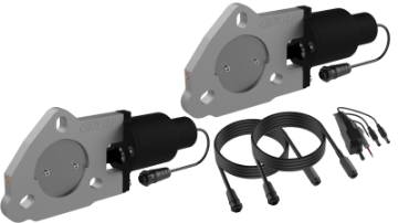 Picture of QTP 2-5in Bolt-On QTEC Dual Electric Cutout Valves - Pair