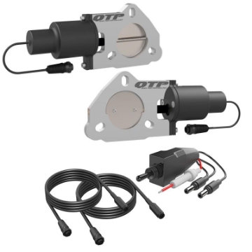 Picture of QTP 2-5in Bolt-On QTEC Dual Electric Cutout Valves - Pair