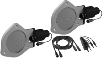 Picture of QTP 4in Bolt-On QTEC Dual Electric Cutout Valves - Pair