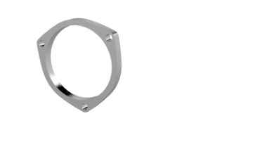Picture of QTP 4in Weld-On QTEC 3 Bolt Flange