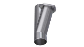 Picture of QTP 2-5in Weld-On QTEC Exhaust Cutout Y-Pipe