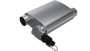 Picture of QTP 3in Weld-On 304SS Screamer Muffler w-Bolt-On QTEC Electric Cutout
