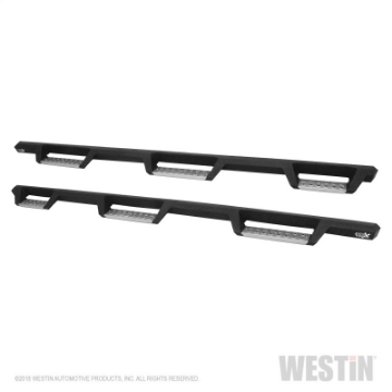 Picture of Westin-HDX 17-18 Ford F-250-350 Crew Cab 6-75ft Bed Stainless Drop Nerf Step Bars - Textured Black
