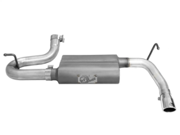 Picture of aFe Scorpion 2-1-2in Alum Steel Axle-Back Exhaust w-Polished Tip 07-18 Jeep Wrangler JK V6-3-6-3-8L