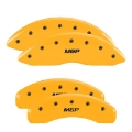 Picture of MGP 4 Caliper Covers Engraved F&R MGP Yellow Finish Black Characters 11-18 Jeep Grand Cherokee