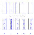 Picture of King Engine Bearings Toyota 1RZ Crankshaft Main Bearing Set - Size STD